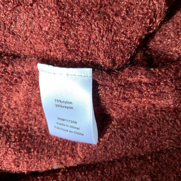 Barefoot Dreams CozyChic Ultra Lite Cardigan In Burnt Orange Rust Color - Picture 7 of 8